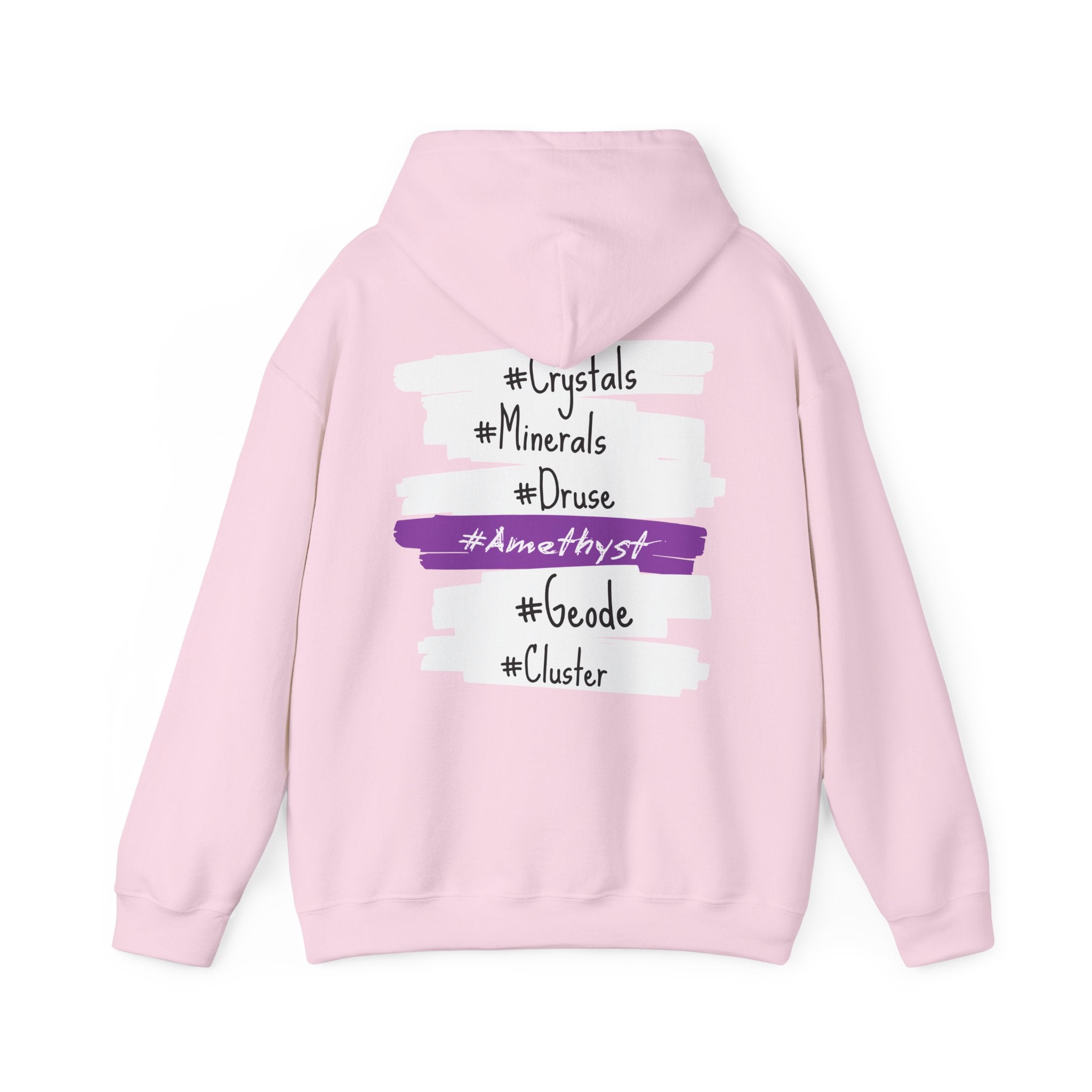 Crystal Hashtag Hoodie — #Crystals #Minerals #Amethyst Design