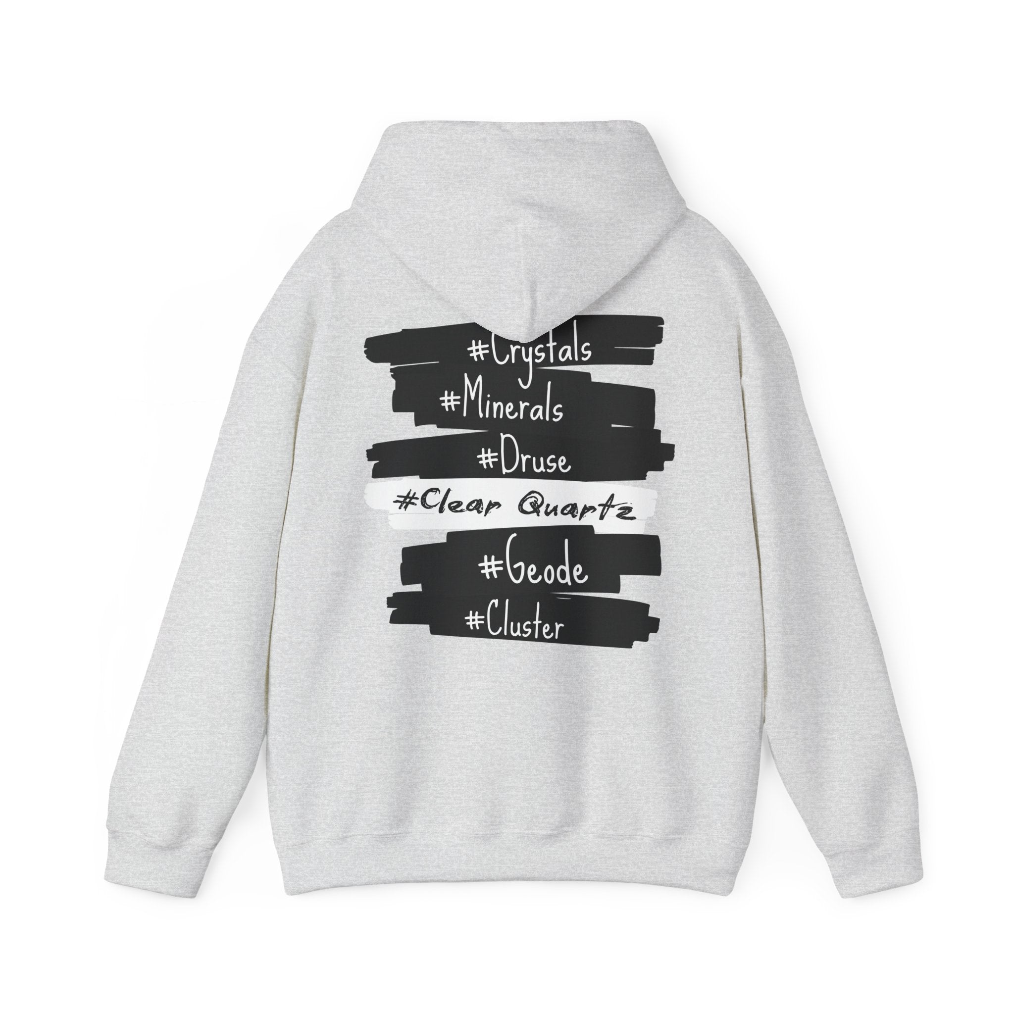 Crystal Hashtag Hoodie — #Crystals #Minerals #ClearQuartz Design
