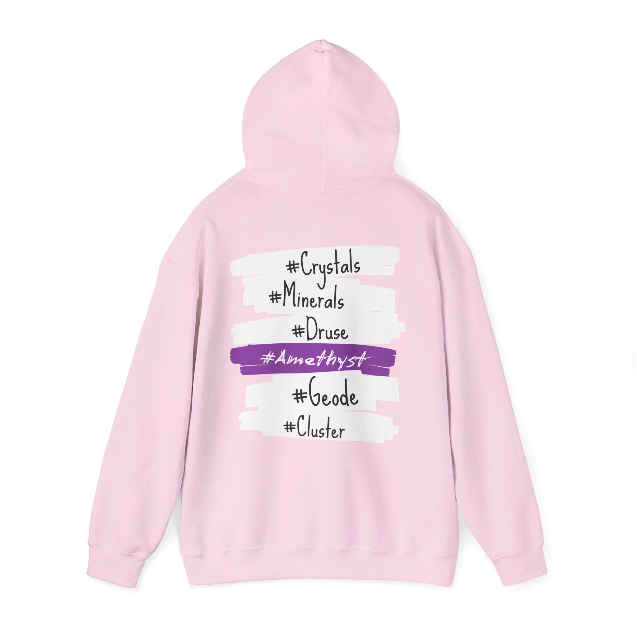 Crystal Hashtag Hoodie — #Crystals #Minerals #Amethyst Design